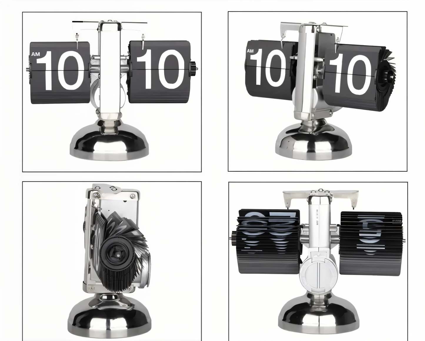Orologio da tavolo FlipRetro in stile industriale