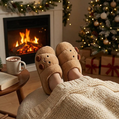 Ciabatte Invernali Donna Morbide – Pantofole Divertenti Croissant