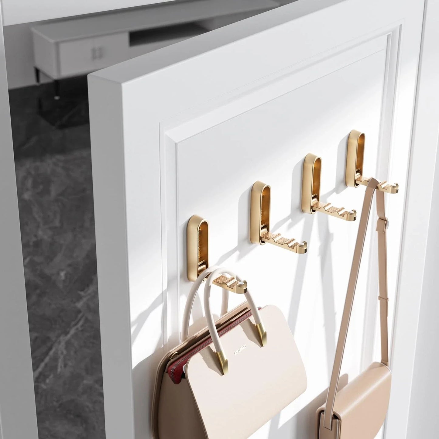 Appendiabiti da Parete Pieghevole – Attaccapanni Muro Salvaspazio